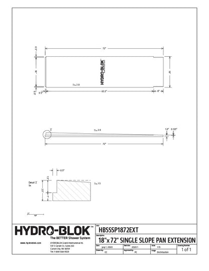 Hydro-Blok Single Slope Shower Pans