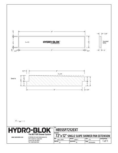 Hydro-Blok Single Slope Shower Pans